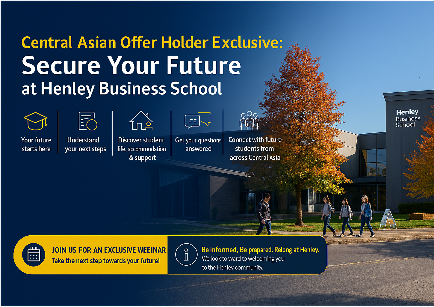 Central Asia Offer Holder Exclusive: Secure Your Future at Henley Business School