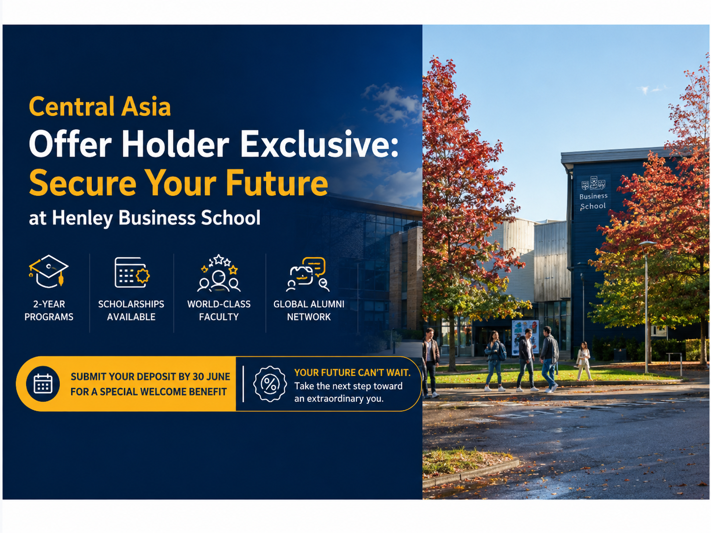Central Asia Offer Holder Exclusive: Secure Your Future at Henley Business School