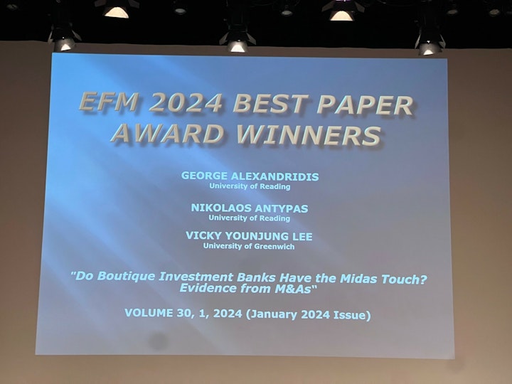 EFM 2024 Best Paper Award