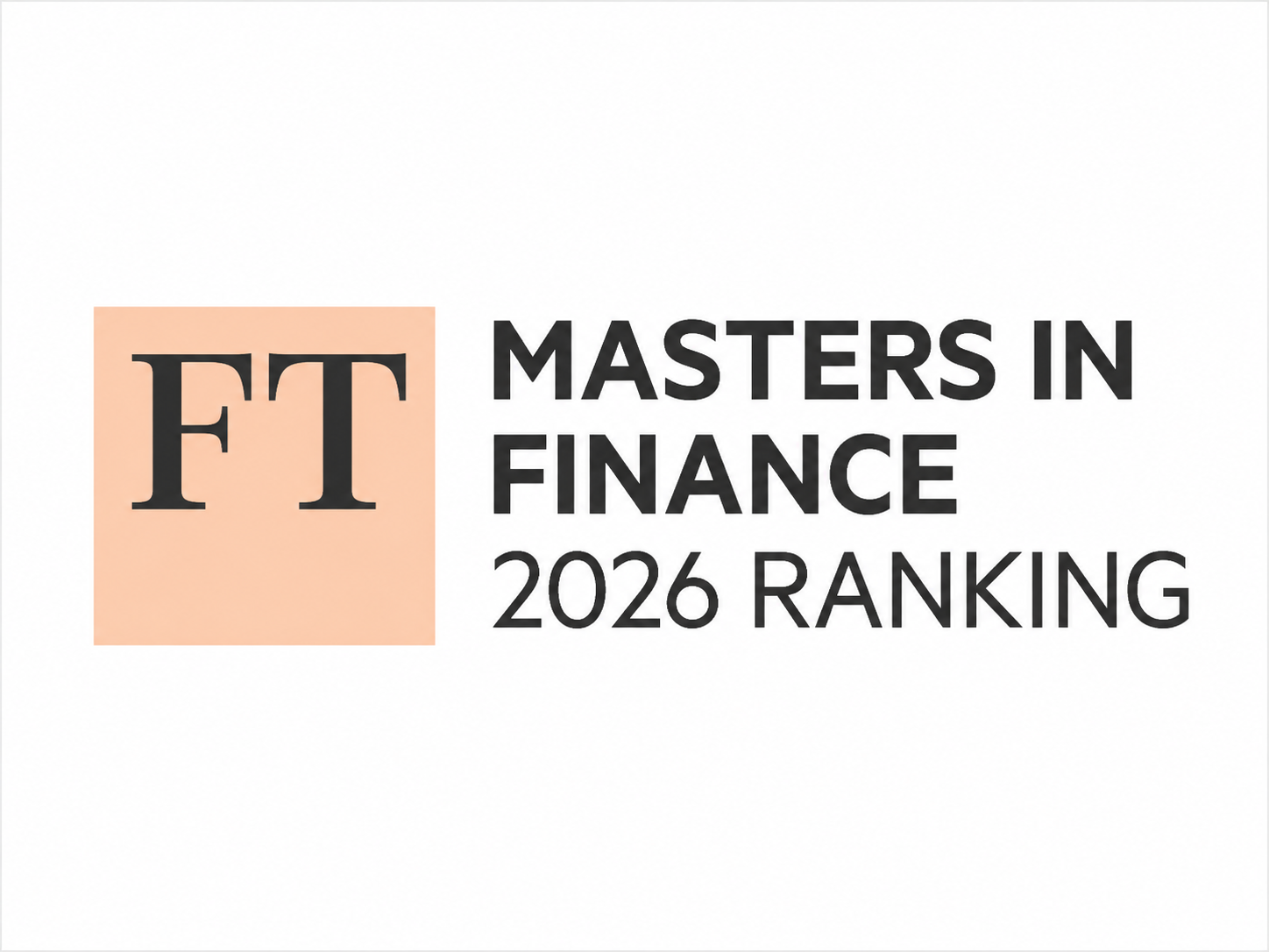FT Masters in Finance 2026 logo