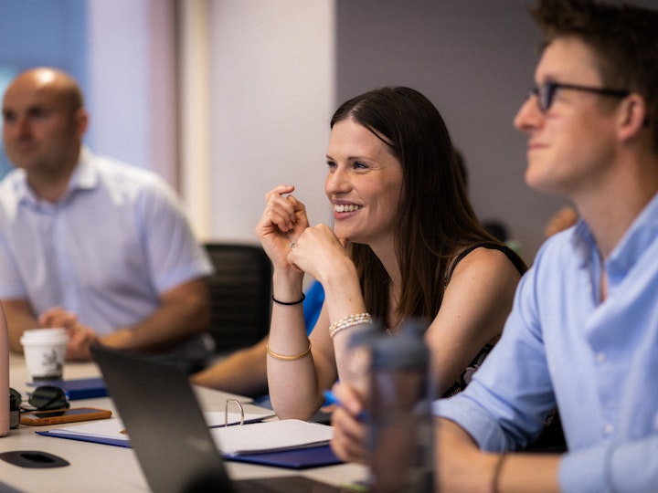 MBA candidate in class